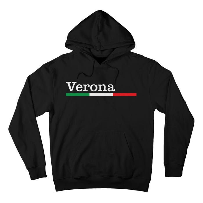 Verona Città Italiana Bandiera Italia Maglietta Tall Hoodie