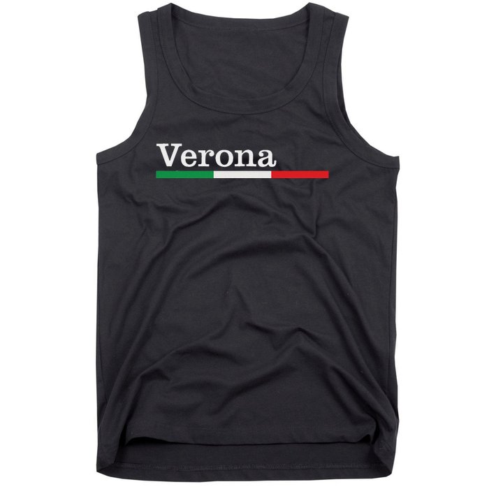 Verona Città Italiana Bandiera Italia Maglietta Tank Top