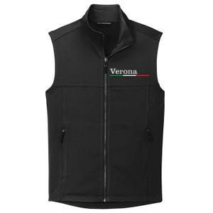 Verona Città Italiana Bandiera Italia Maglietta Collective Smooth Fleece Vest