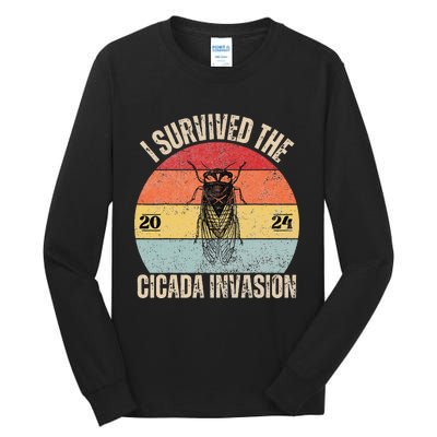 Vintage Cicada Invasion 2024 Tall Long Sleeve T-Shirt