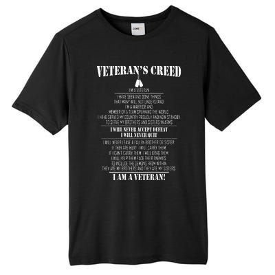 Veteran's Creed I'm A Veteran Tall Fusion ChromaSoft Performance T-Shirt