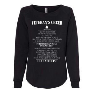 Veteran's Creed I'm A Veteran Womens California Wash Sweatshirt