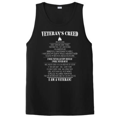 Veteran's Creed I'm A Veteran PosiCharge Competitor Tank