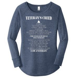 Veteran's Creed I'm A Veteran Women's Perfect Tri Tunic Long Sleeve Shirt