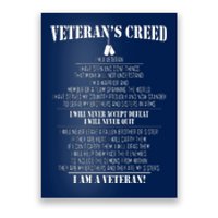 Veteran's Creed I'm A Veteran Poster