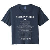 Veteran's Creed I'm A Veteran Women's Crop Top Tee