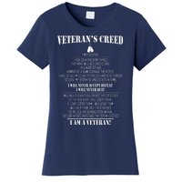 Veteran's Creed I'm A Veteran Women's T-Shirt