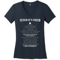 Veteran's Creed I'm A Veteran Women's V-Neck T-Shirt