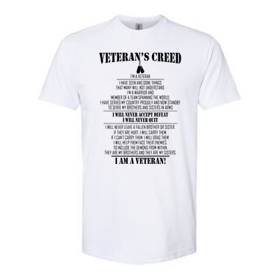 Veteran's Creed I'm A Veteran Softstyle CVC T-Shirt