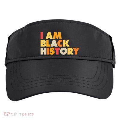 Vintage Colors I Am Black History Adult Drive Performance Visor