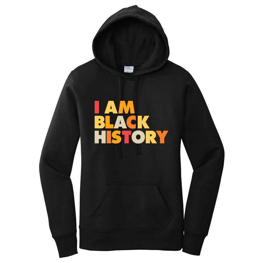 Vintage Colors I Am Black History Women's Pullover Hoodie