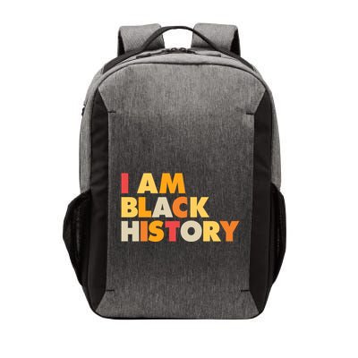 Vintage Colors I Am Black History Vector Backpack