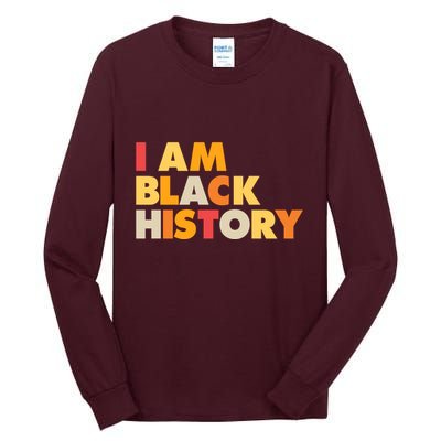 Vintage Colors I Am Black History Tall Long Sleeve T-Shirt