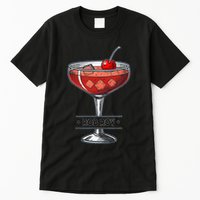 Vintage Cocktail Illustration Featuring Rob Roy Tall T-Shirt