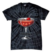 Vintage Cocktail Illustration Featuring Rob Roy Tie-Dye T-Shirt