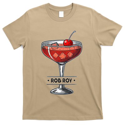 Vintage Cocktail Illustration Featuring Rob Roy T-Shirt