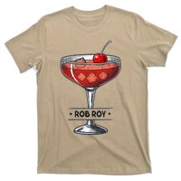 Vintage Cocktail Illustration Featuring Rob Roy T-Shirt