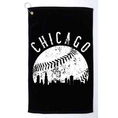 Vintage Chicago Illinois Skyline Apparel Golf Towel