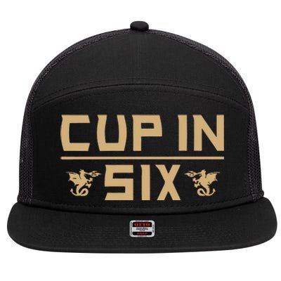 Vegas Cup In Six 7 Panel Mesh Trucker Snapback Hat