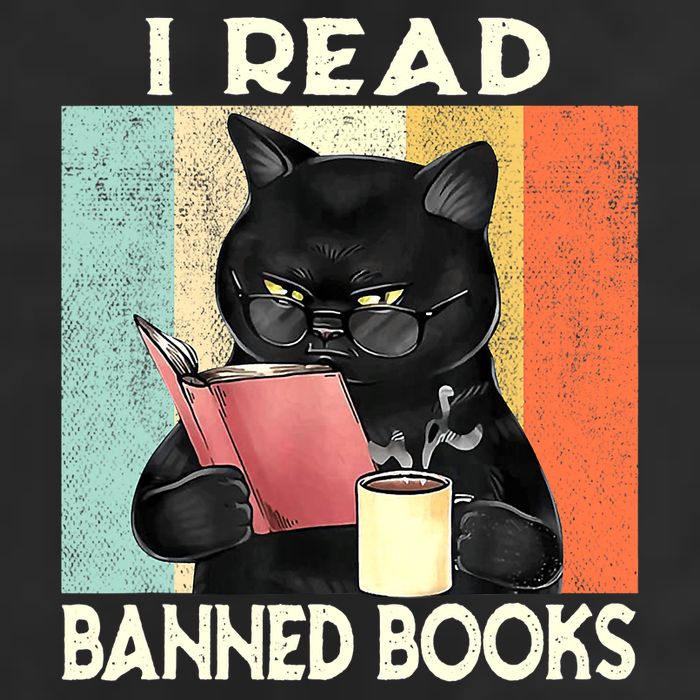 Vintage Cat I Read Banned Books Funny Hat