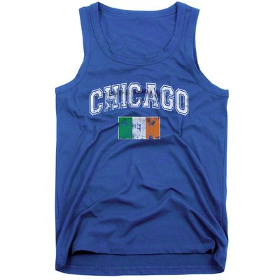 Vintage Chicago Irish Flag St Patricks Day Chirish Gift Tank Top