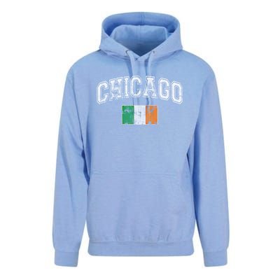 Vintage Chicago Irish Flag St Patricks Day Chirish Gift Unisex Surf Hoodie