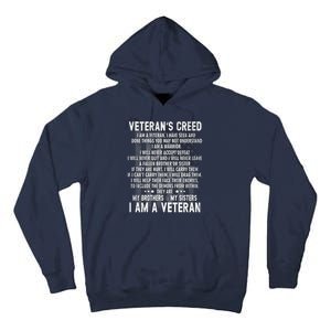 Veteran's Creed I'm A Veteran Tall Hoodie