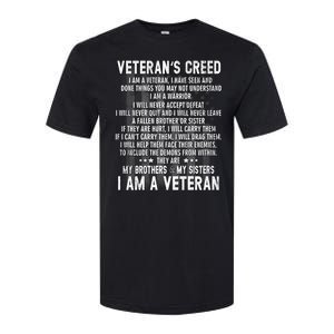 Veteran's Creed I'm A Veteran Softstyle CVC T-Shirt