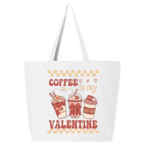 Valentine Coffee Is My Valentine Ugly Sweater 25L Jumbo Tote