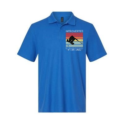 Vintage Curling Introverted But Willing To Discuss Curling Meaningful Gift Softstyle Adult Sport Polo