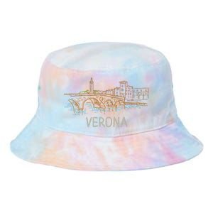 Verona City Italy Souvenir Gift Tie Dye Newport Bucket Hat