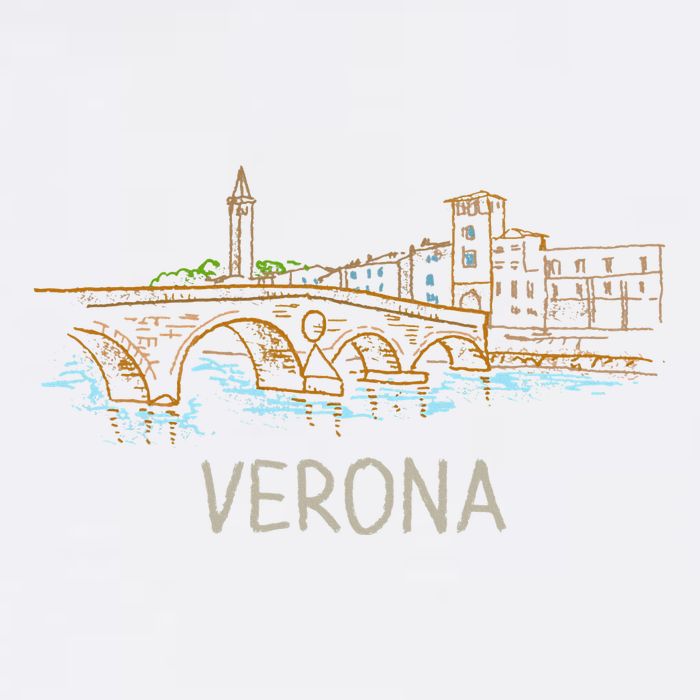 Verona City Italy Souvenir Gift Hoodie