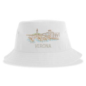 Verona City Italy Souvenir Gift Sustainable Bucket Hat