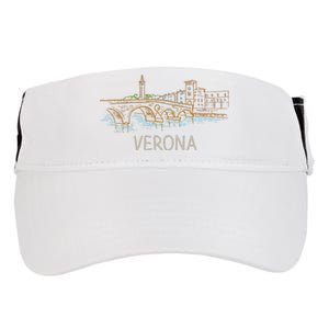 Verona City Italy Souvenir Gift Adult Drive Performance Visor