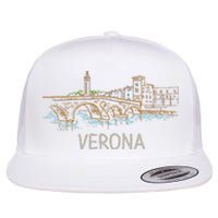 Verona City Italy Souvenir Gift Flat Bill Trucker Hat