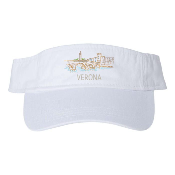 Verona City Italy Souvenir Gift Valucap Bio-Washed Visor