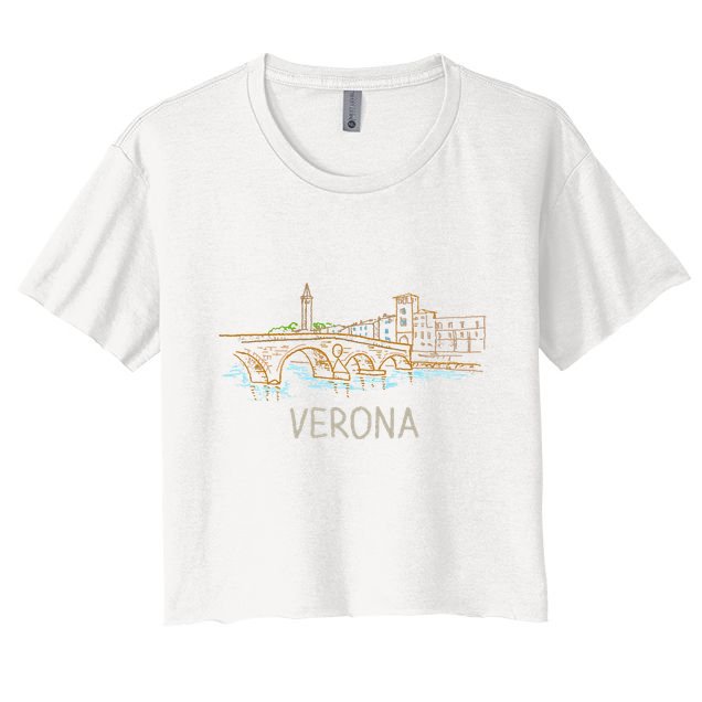 Verona City Italy Souvenir Gift Crop Top