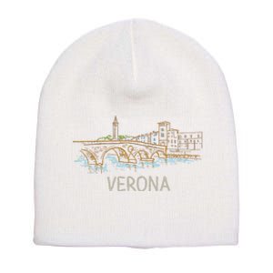 Verona City Italy Souvenir Gift Short Acrylic Beanie