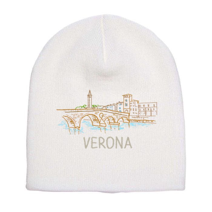 Verona City Italy Souvenir Gift Short Acrylic Beanie