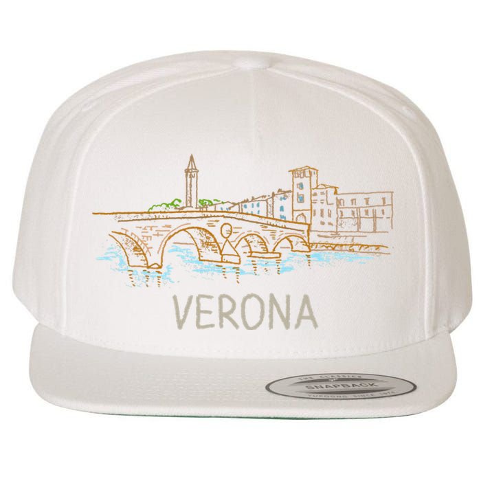 Verona City Italy Souvenir Gift Wool Snapback Cap