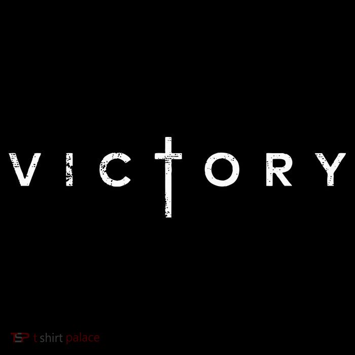 Victory Cross Jesus Christian Religious Faith Women's V-Neck T-Shirt