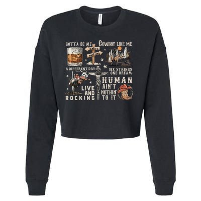 Vintage Cody Johnson 2024 Cropped Pullover Crew