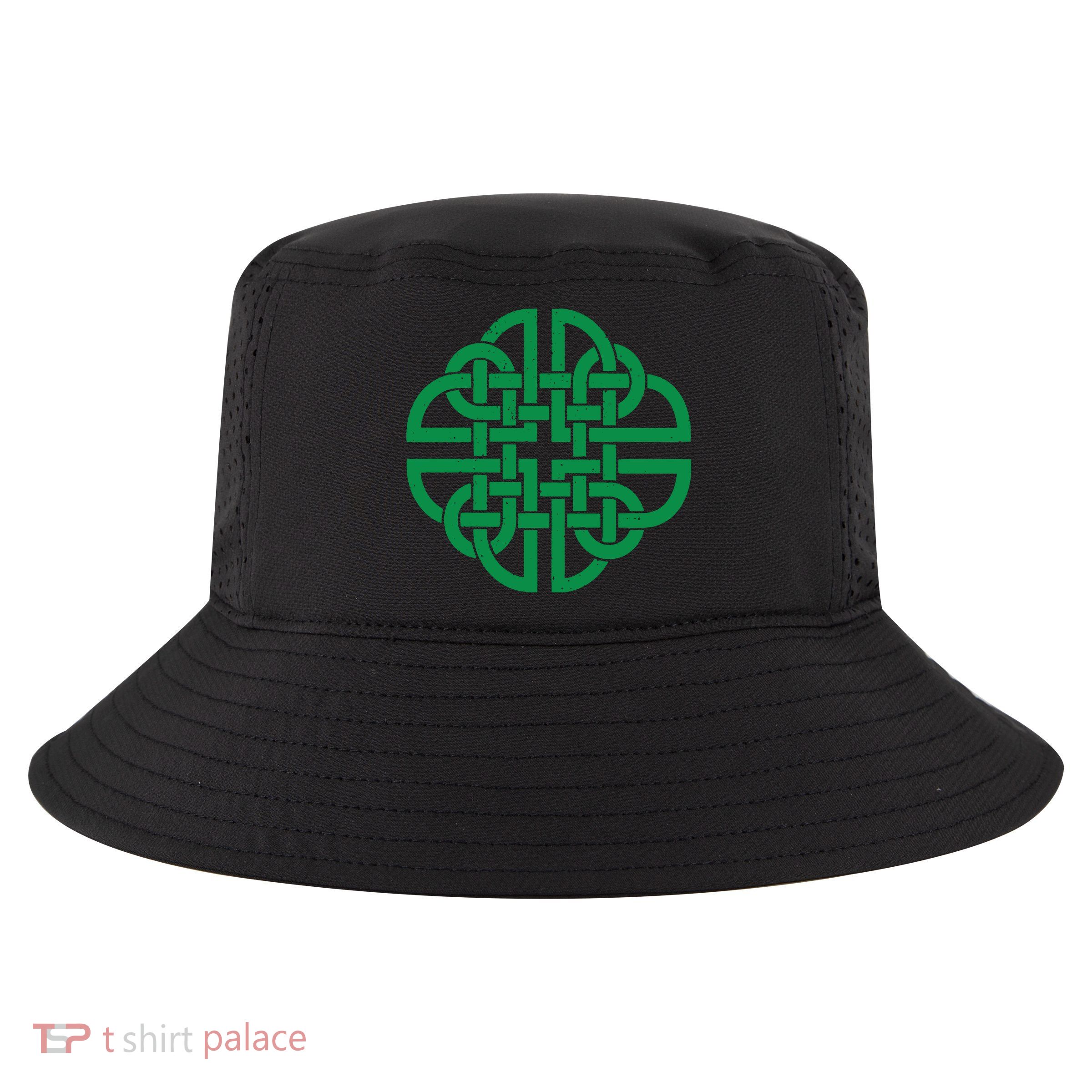Vintage Celtic Knot Shield St. Patrick's Day Cool Comfort Performance Bucket Hat