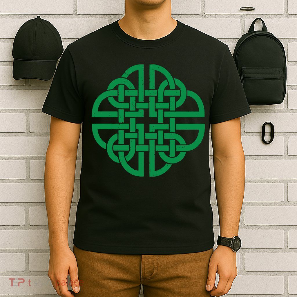 Vintage Celtic Knot Shield St. Patrick's Day T-Shirt