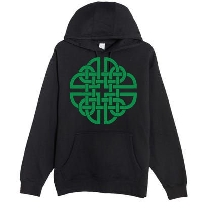 Vintage Celtic Knot Shield St. Patrick's Day Premium Pullover Hoodie
