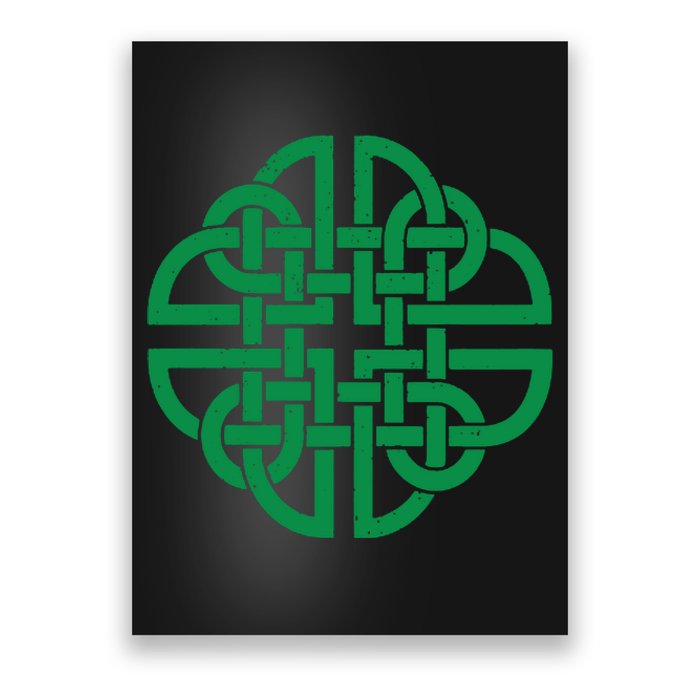 Vintage Celtic Knot Shield St. Patrick's Day Poster