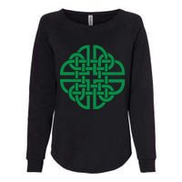 Vintage Celtic Knot Shield St. Patrick's Day Womens California Wash Sweatshirt