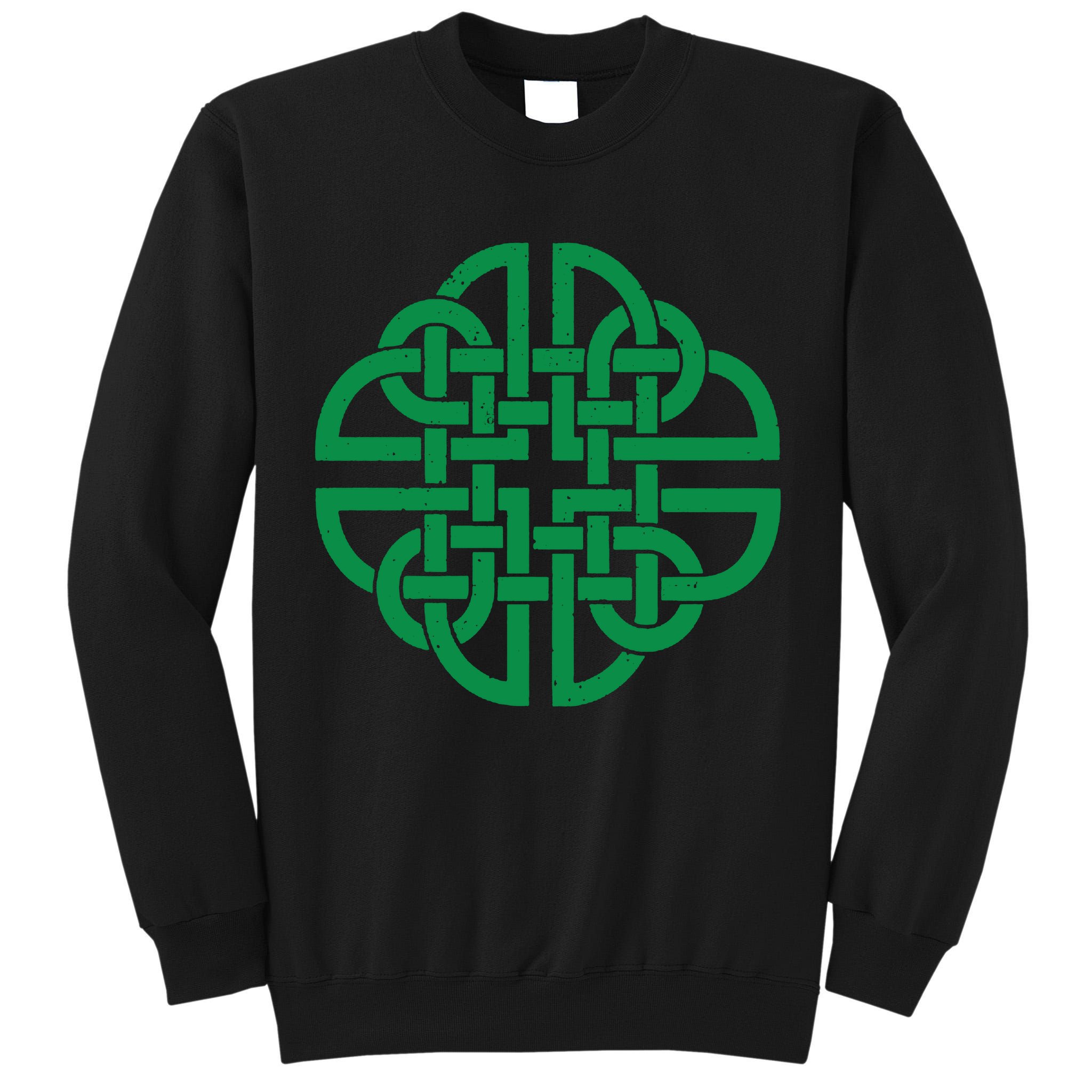 Vintage Celtic Knot Shield St. Patrick's Day Tall Sweatshirt