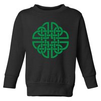 Vintage Celtic Knot Shield St. Patrick's Day Toddler Sweatshirt