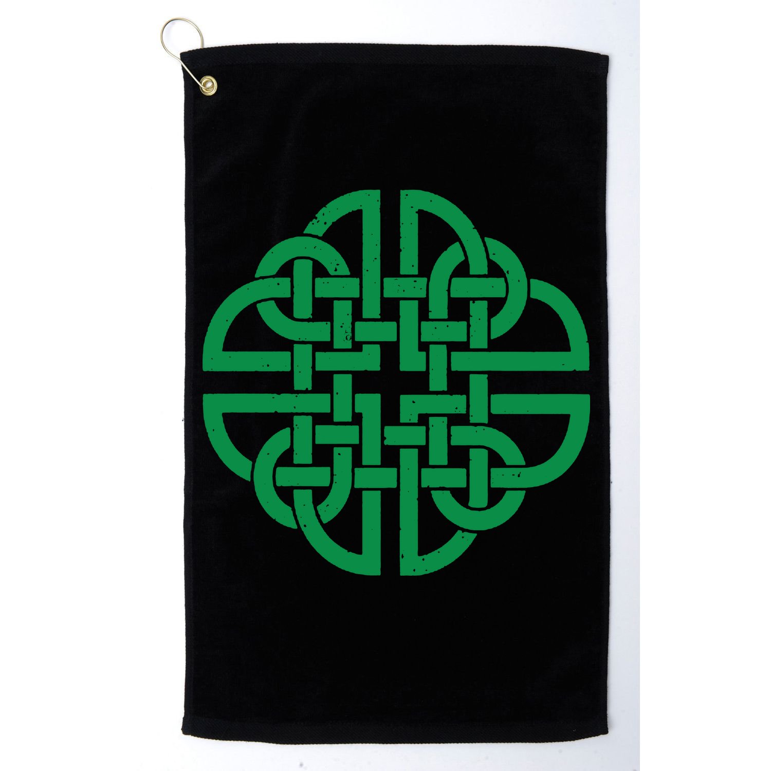 Vintage Celtic Knot Shield St. Patrick's Day Golf Towel